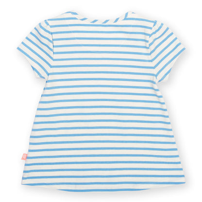 Organic Cotton Guinea Pig Appliqué Short Sleeve Girls Tunic | Kite Clothing