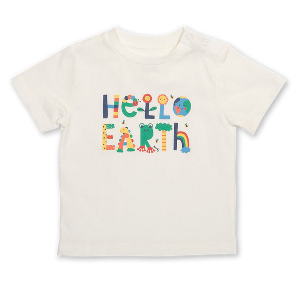 Kite organic Hello Earth t-shirt, baby
