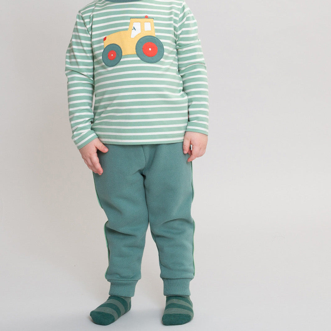 Kite Organic Cotton Joggers - Jade Green