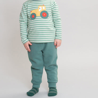 Kite Organic Cotton Joggers - Jade Green