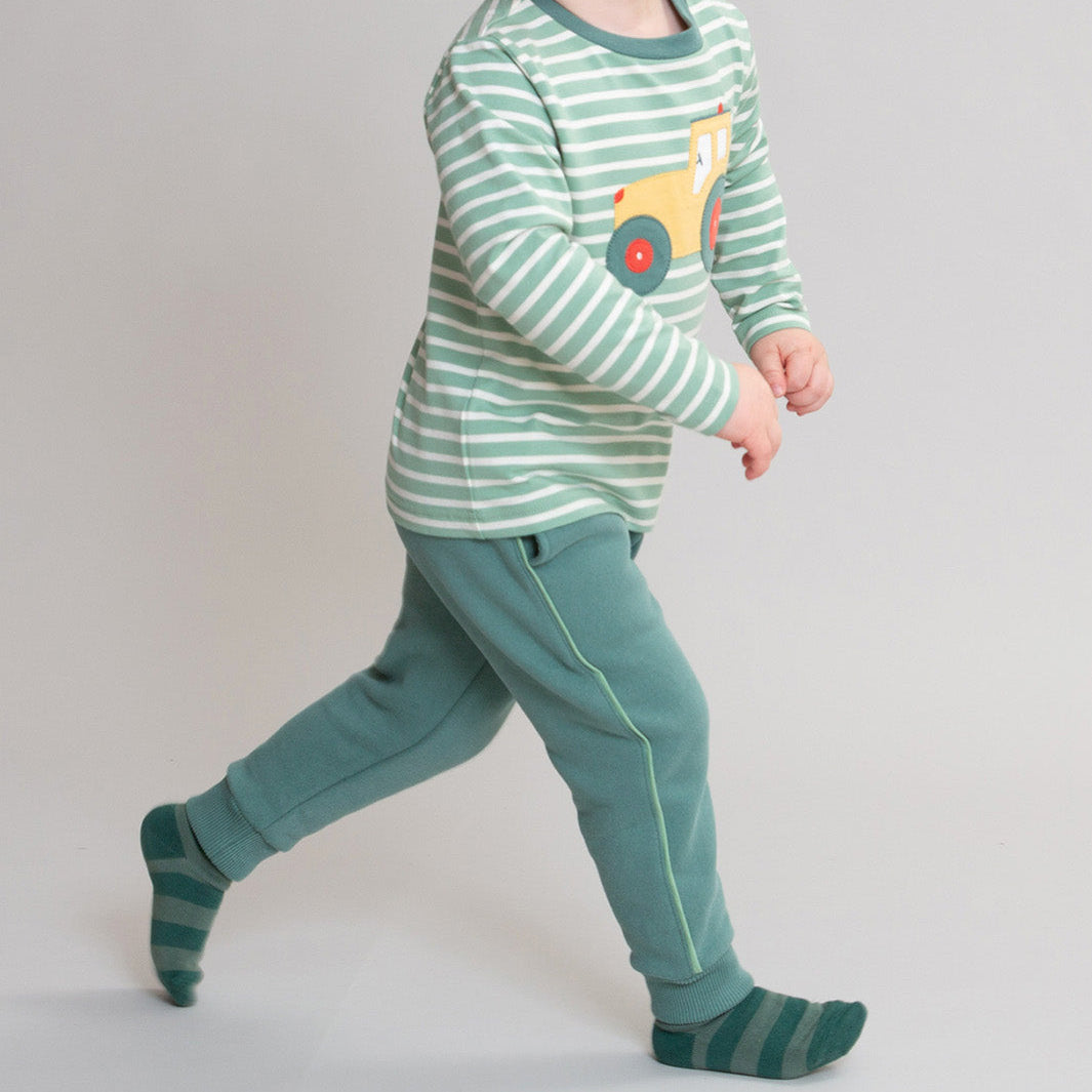 Kite Organic Cotton Joggers - Jade Green
