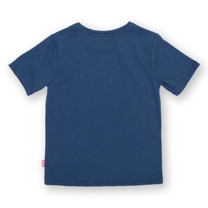 Kite organic T-shirt- ladybug appliqué, back