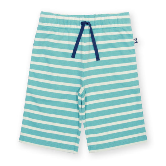 Organic Cotton Jersey Shorts Lagoon Stripe | Kite Clothing