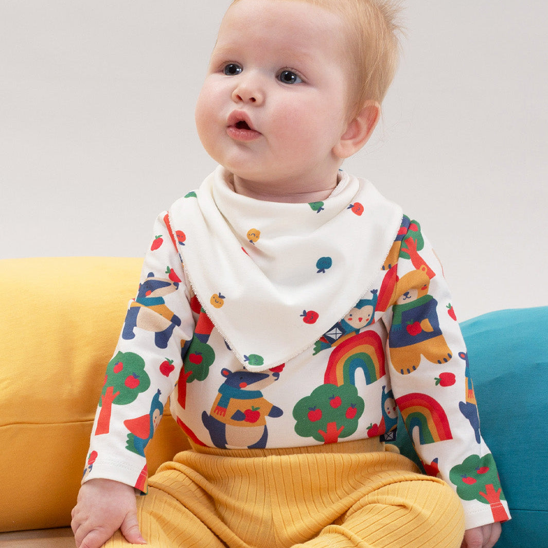 Organic Cotton Long Sleeve Bodysuit - Animal Orchard
