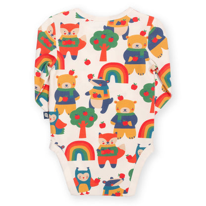 Organic Cotton Long Sleeve Bodysuit - Animal Orchard