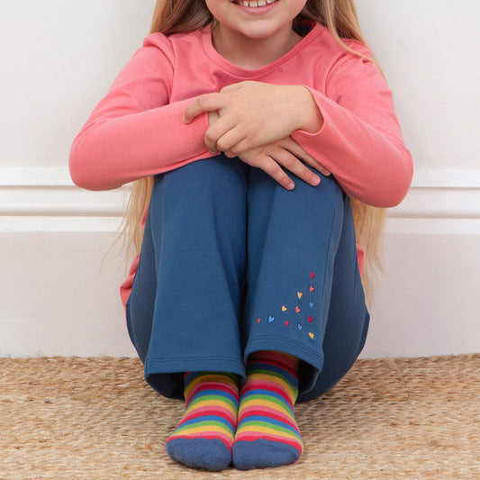 Kite Clothing Organic Girls' Flare Pants- Lovedust