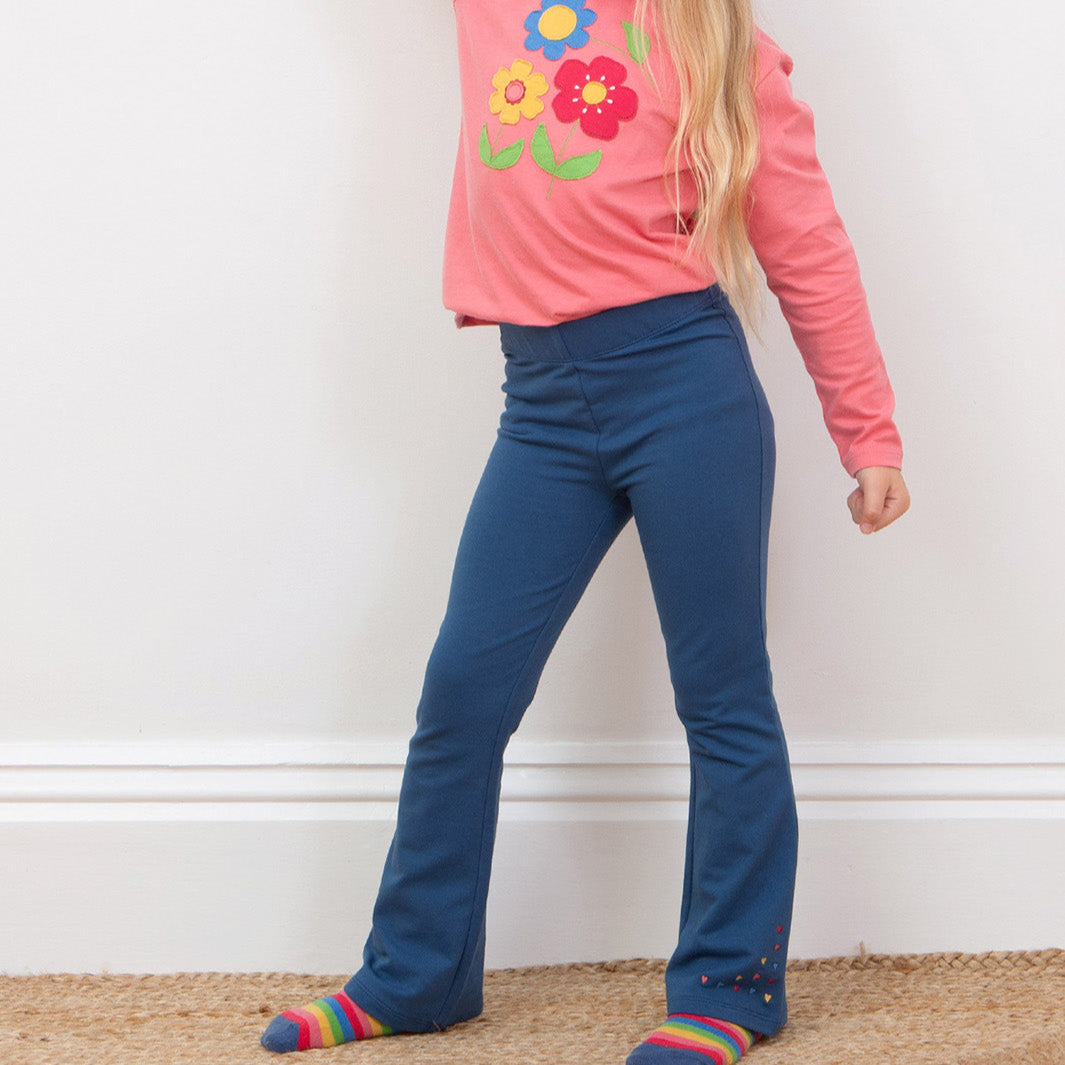 Kite Clothing Organic Girls' Flare Pants- Lovedust
