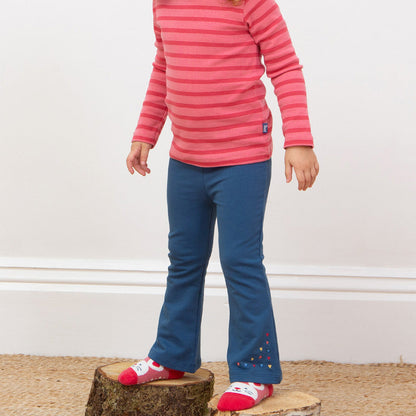 Kite Clothing Organic Girls' Flare Pants- Lovedust