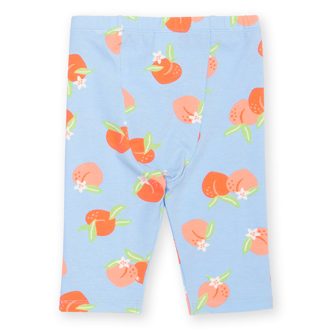 Organic Cotton Peach Print Pedal Pushers Girls Capris | Kite Clothing