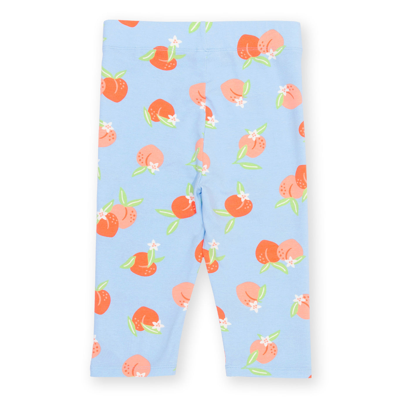 Organic Cotton Peach Print Pedal Pushers Girls Capris | Kite Clothing