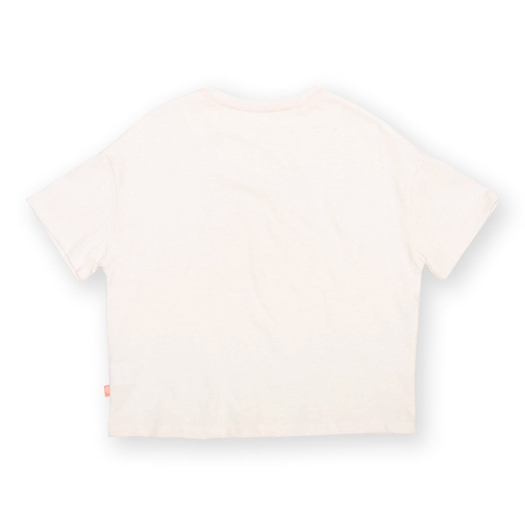 Organic Cotton Life's a Peach Print Short Sleeve Kids Boxy T-Shirt | Kite Clothing