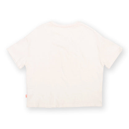 Organic Cotton Life's a Peach Print Short Sleeve Kids Boxy T-Shirt | Kite Clothing