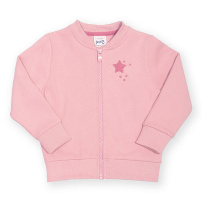 Kite Organic Cotton Zip Sweatshirt - Cloudy Pink