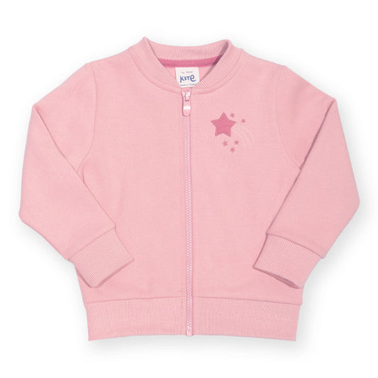 Kite Organic Cotton Zip Sweatshirt - Cloudy Pink