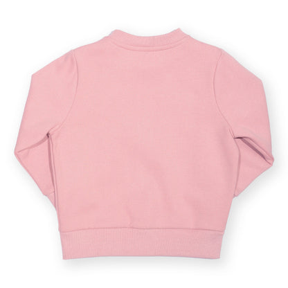 Organic Cotton Zip Sweatshirt - Cloudy Pink
