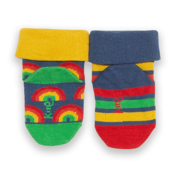 Kite organic Rainbow stripe socks, back