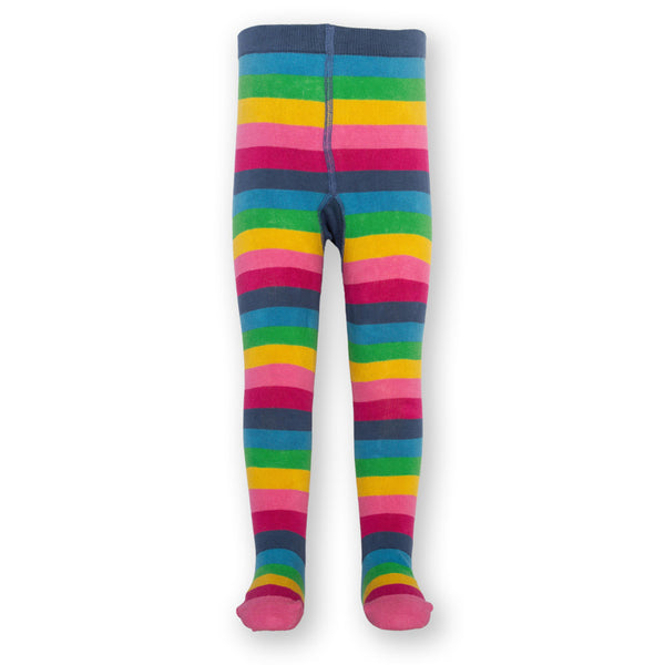 Kite organic Rainbow tiger tights, front