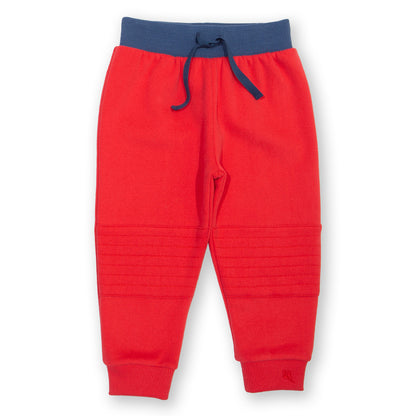Kite Clothing Organic Boys' Stitch Patch Joggers- Red