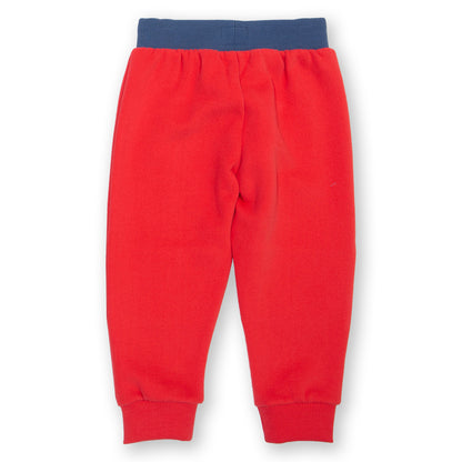 Kite Clothing Organic Boys' Stitch Patch Joggers- Red