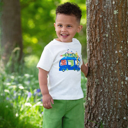 Organic Cotton Road Trip Print Short Sleeve Kids T-Shirt | Kite Clothing