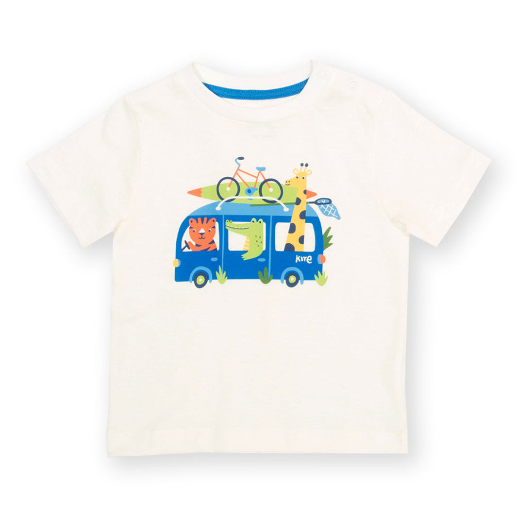 Organic Cotton Road Trip Print Short Sleeve Kids T-Shirt | Kite Clothing
