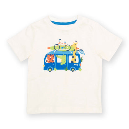 Organic Cotton Road Trip Print Short Sleeve Kids T-Shirt | Kite Clothing