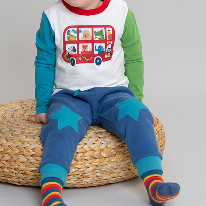 Kite Organic Cotton Star Patch Joggers - Navy