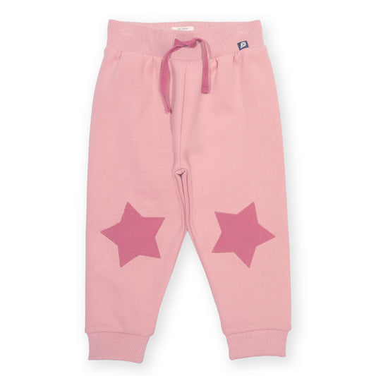 Kite Organic Cotton Star Patch Joggers - Pink