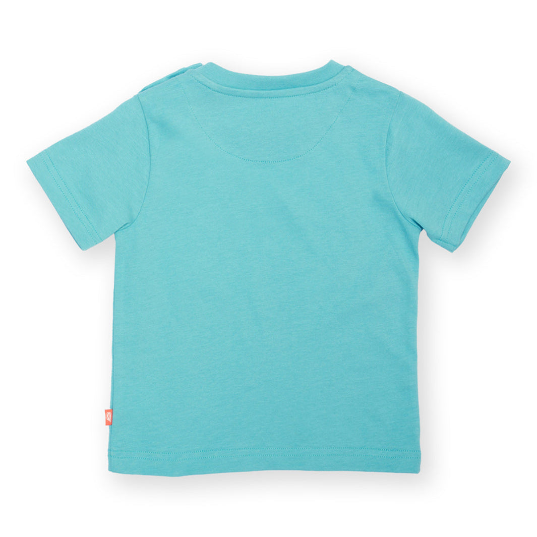 Organic Cotton Short Sleeve T-Shirt Stegosaurus Appliqué | Kite Clothing