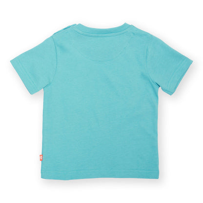 Organic Cotton Short Sleeve T-Shirt Stegosaurus Appliqué | Kite Clothing