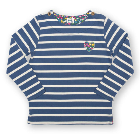 Kite organic Navy striped top