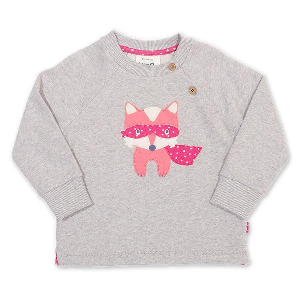 Kite organic Super fox appliqué sweatshirt