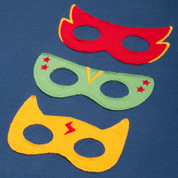 Kite organic Superhero t-shirt, closeup