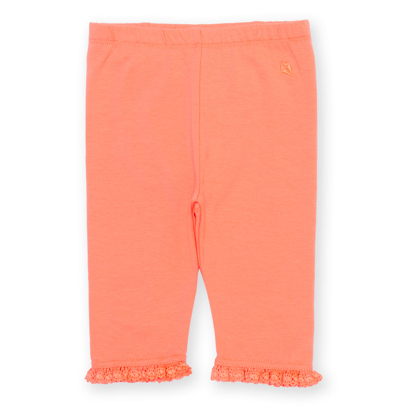 Organic Cotton Tangerine Pedal Pushers Kids Capris | Kite Clothing
