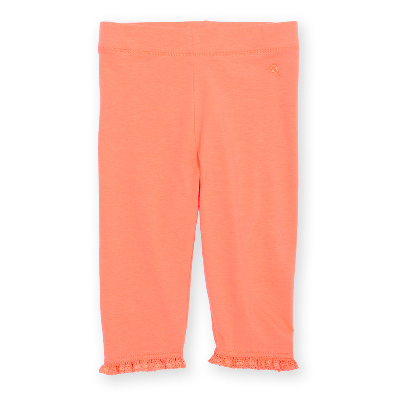 Organic Cotton Tangerine Pedal Pushers Kids Capris | Kite Clothing