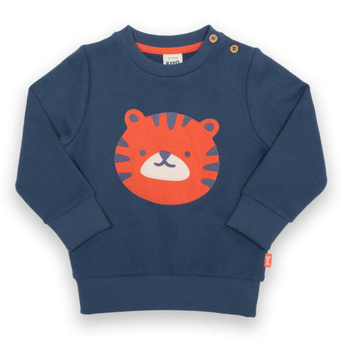 Kite organic Tiger appliqué sweatshirt