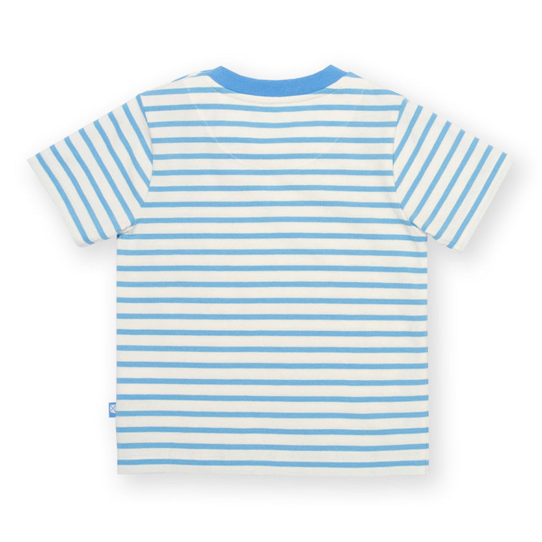 Organic Cotton Little Turtle Appliqué Short Sleeve Kids T-Shirt | Kite Clothing