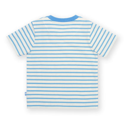 Organic Cotton Little Turtle Appliqué Short Sleeve Kids T-Shirt | Kite Clothing