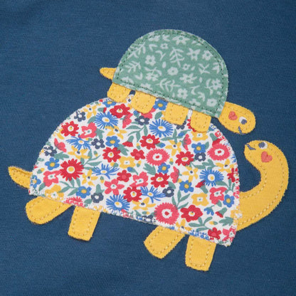 Kite Clothing Organic Long Sleeved Tunic- Turtle Tower Appliqué
