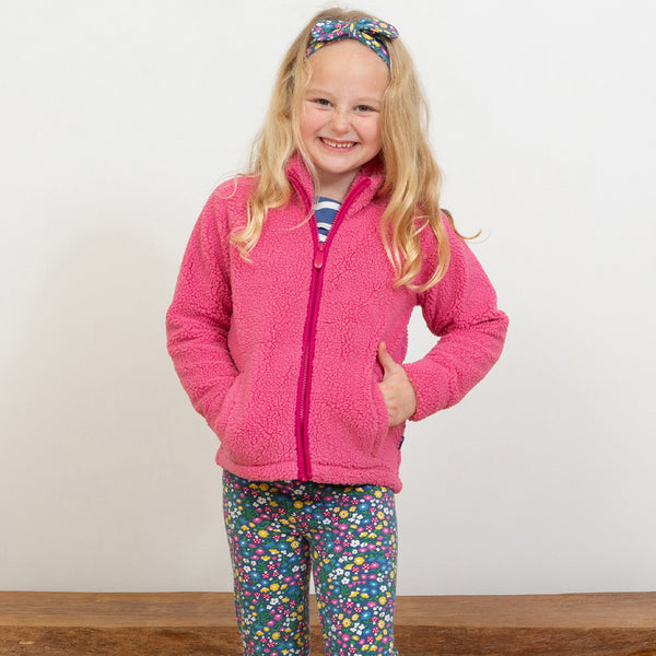 Girl wearing Kite organic Woodland leggings