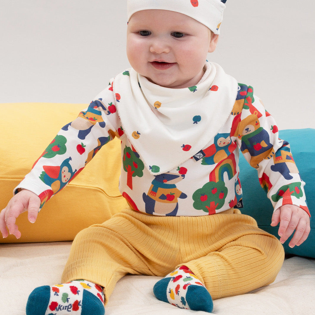 Kite Organic Cotton Baby Pants - Yellow Rib