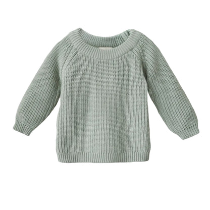 Organic Cotton Chunky Knit Baby Sweater | Mushie