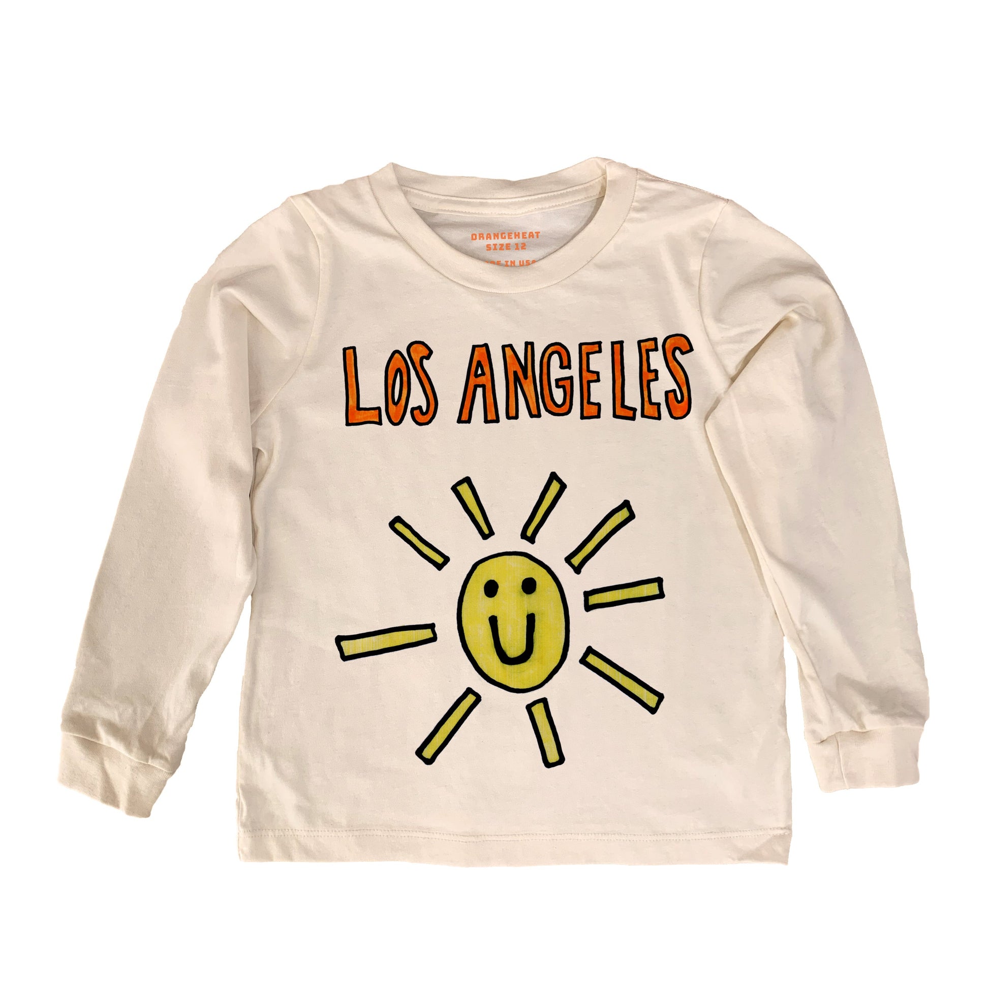 Orangeheat Organic Short/Long-Sleeved Kids' T-Shirt- Los Angeles Sun