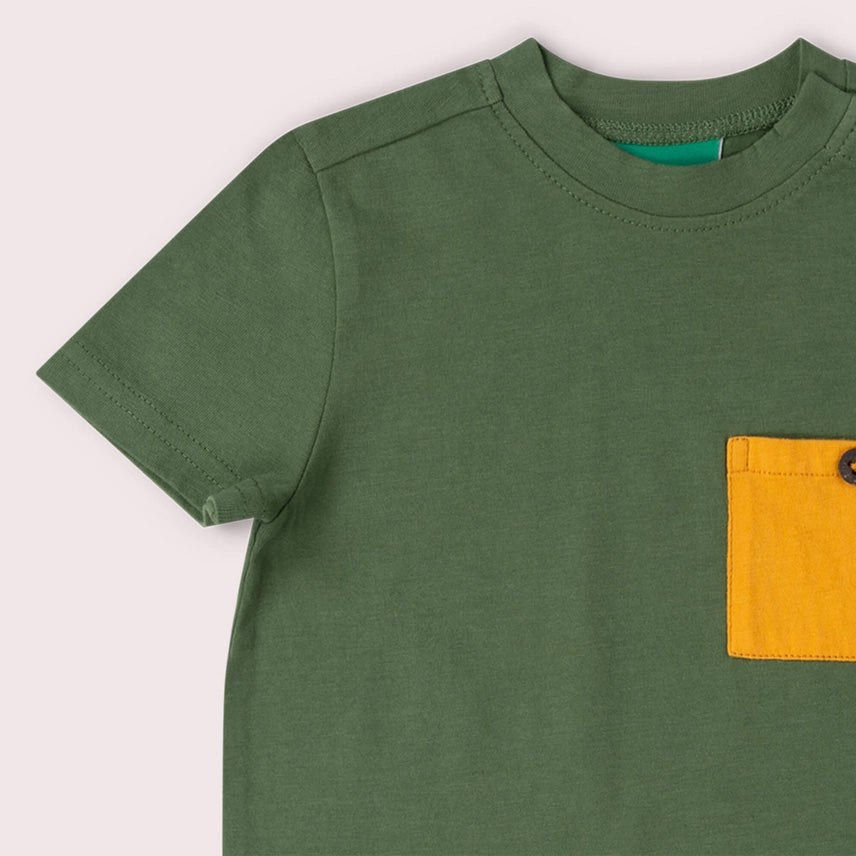 Little Green Radicals Organic Cotton Kids Tee - Chive Green
