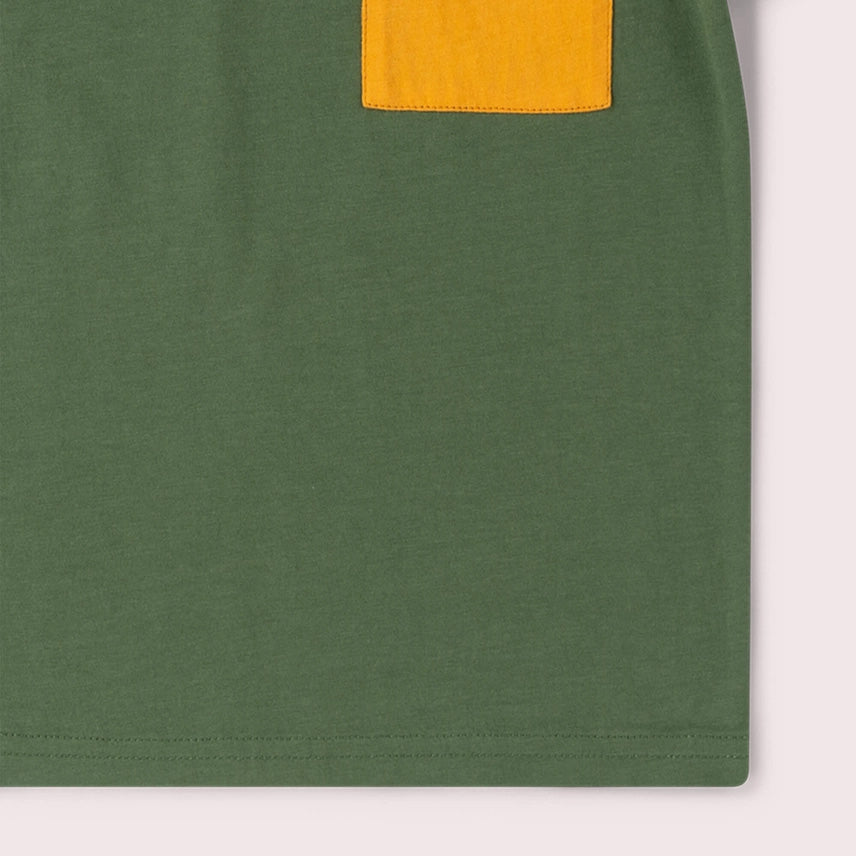 Little Green Radicals Organic Cotton Kids Tee - Chive Green