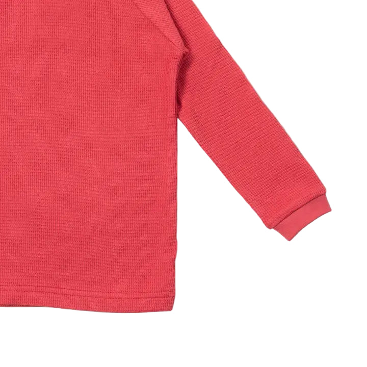 Little Green Radicals Organic Waffle Long Sleeved Top- Holly Berry