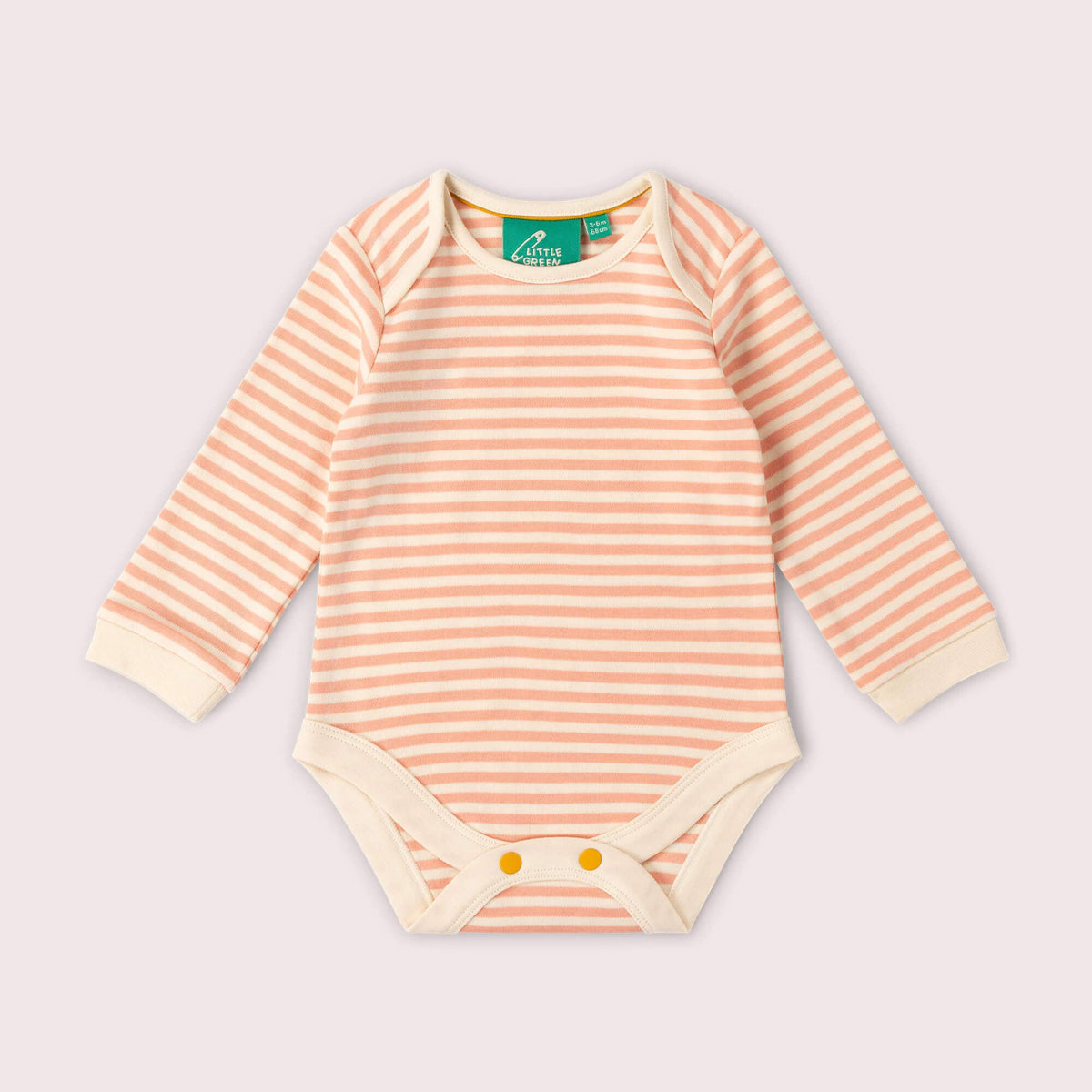 Little Green Radicals Organic Cotton Bodysuit 2 Pack - Pink, Petals