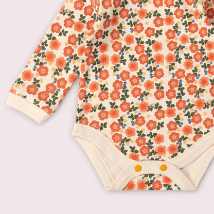 Little Green Radicals Organic Cotton Bodysuit 2 Pack - Pink, Petals