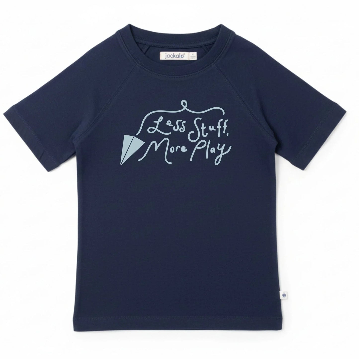Organic Cotton Less Stuff More Play T-Shirt | Jackalo