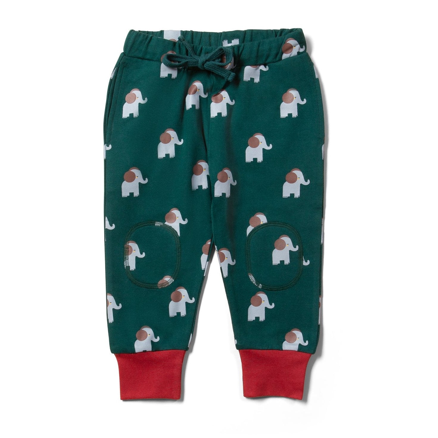 Little Green Radicals organic Cozy joggers- elephants